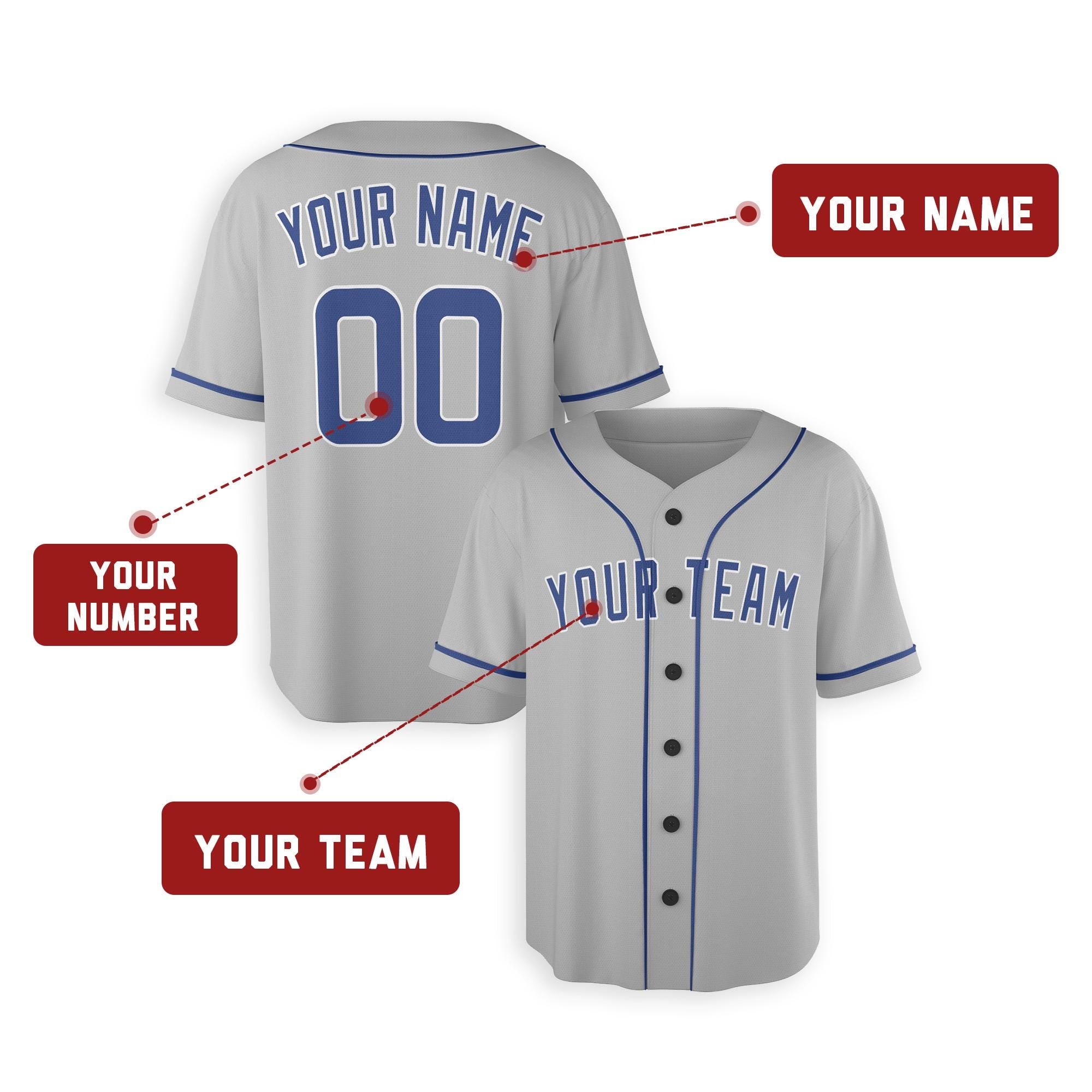 Personalized Chicago Cubs Jersey Style Alternate Navy Sublimation with Team Name & Number for Men, Women, Youth, Kids - Piping and No Piping Options