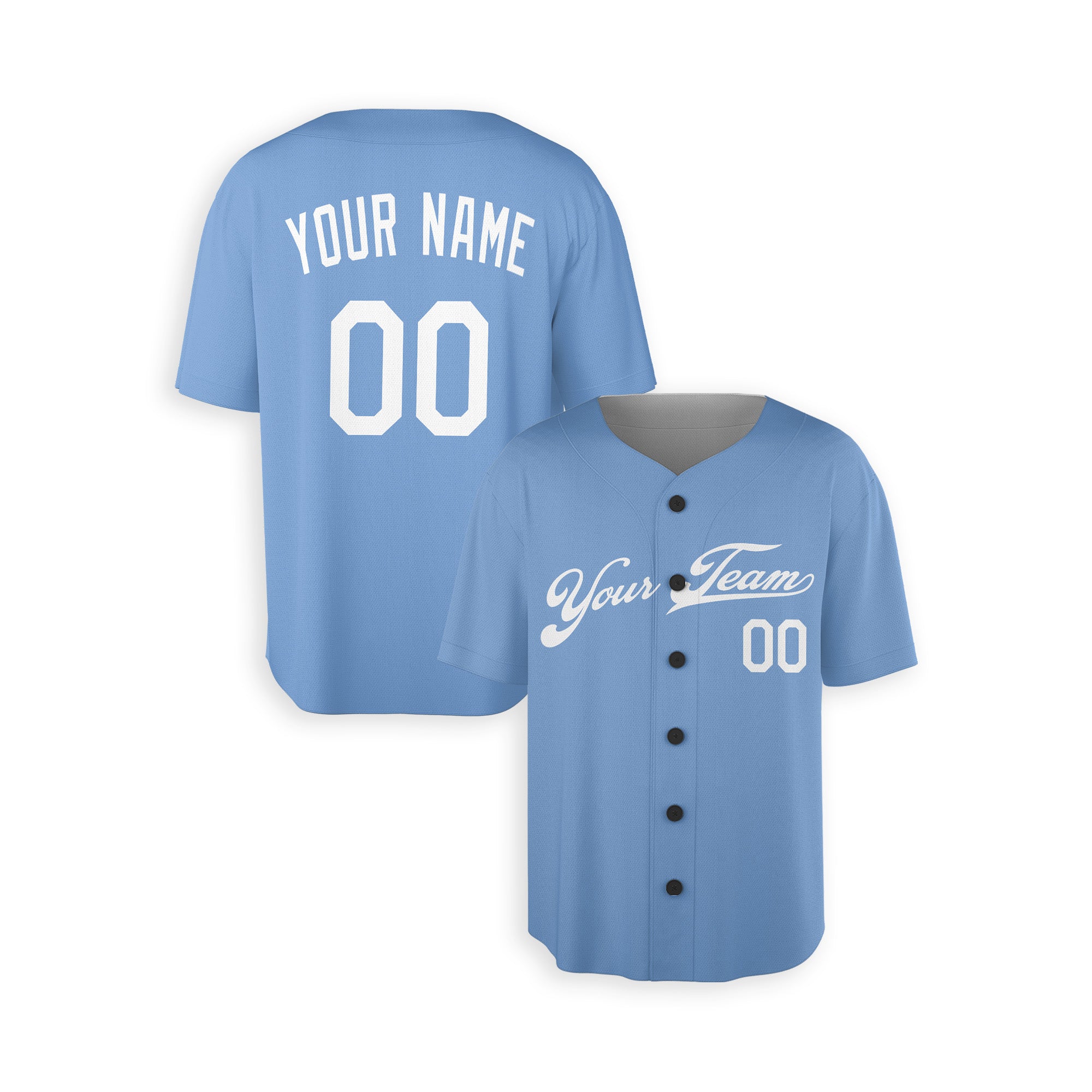 Personalized Kansas City Royals Inspired Style Light Blue Jersey Team Name & Number for Men, Women, Youth, Kids - Piping / No Piping Options