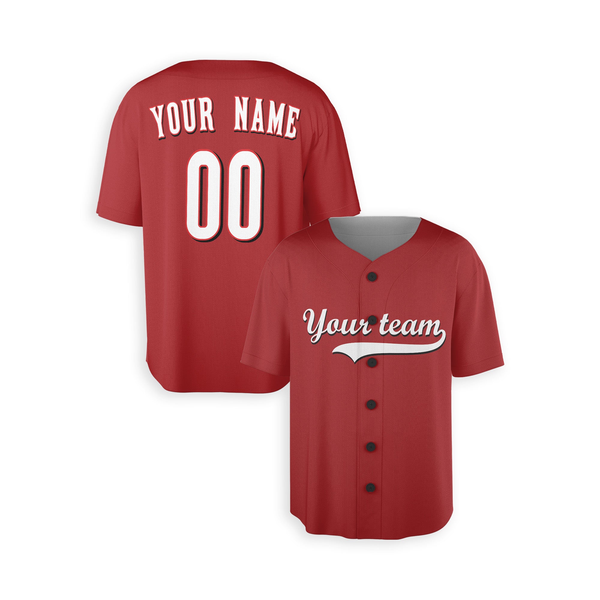 Personalized Cincinnati Reds Style Alternate Jersey Player Name, Team Name & Number for Men, Women, Youth, Kids - Piping and No Piping Options