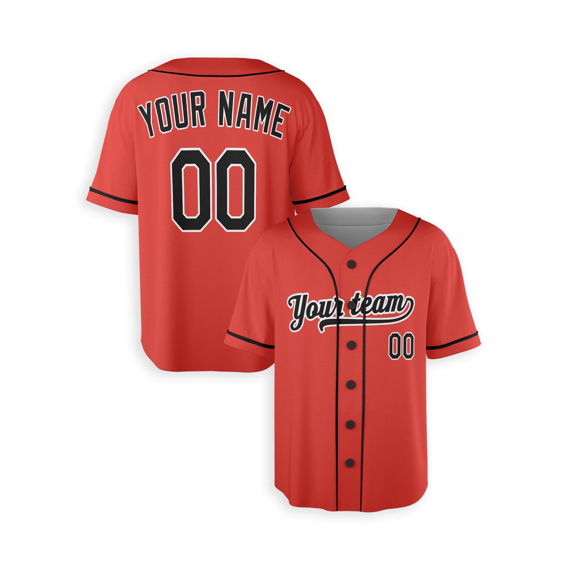 Personalized Baltimore Orioles Jersey Style Alternate Orange with Team Name & Number for Men, Women, Youth, Kids - Piping and No Piping Options